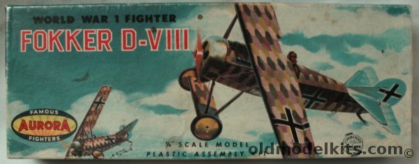 Aurora 1/48 Fokker D-VIII Flying Razor (DVIII), 135-69 plastic model kit